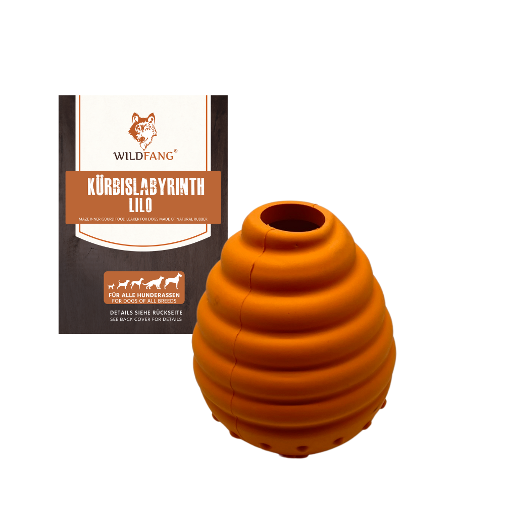 Chew toy pumpkin labyrinth "Lilo" - 100% natural rubber