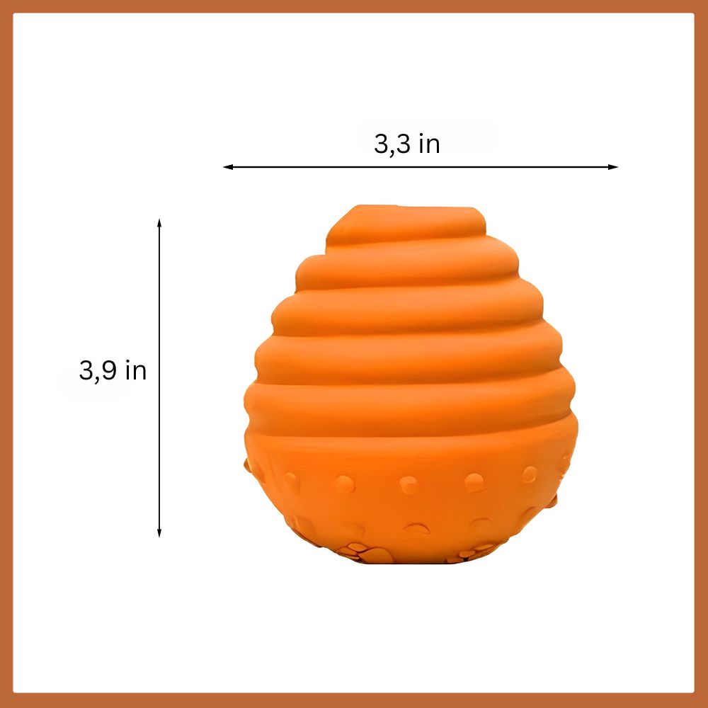 Chew toy pumpkin labyrinth "Lilo" - 100% natural rubber