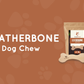 Leahter bone chewing bone for dogs